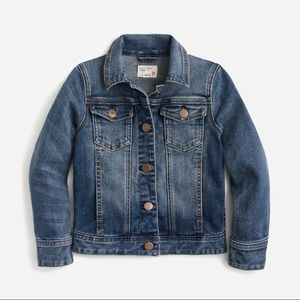Crewcuts 10 Girls Stretch Denim Jacket medium blue snap j crew 73443 0218